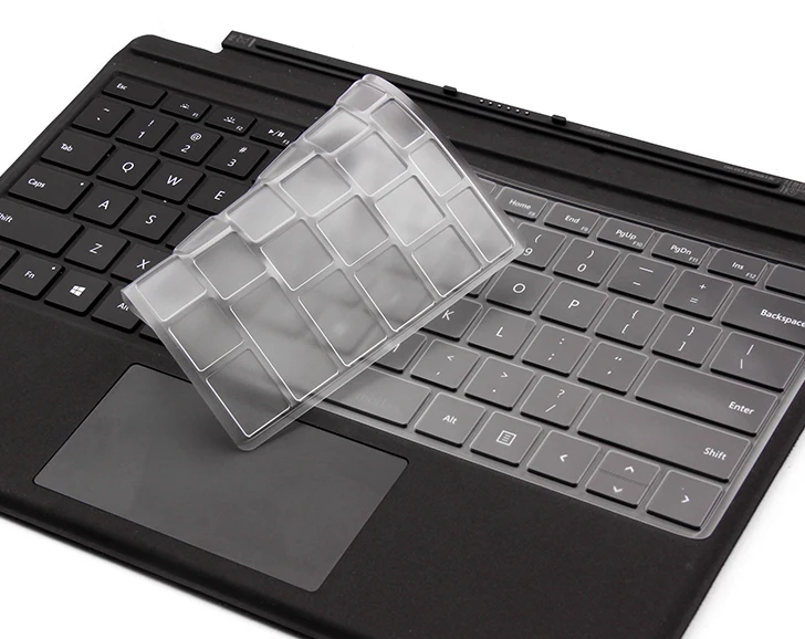 XSKN для Microsoft New Keyboard Surface Pro (2017 выпущен) Прозрачный из ТПУ Водонепроницаемая