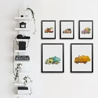 07 г простой мультяшный рабочий автомобиль А4 А3 А2 Холст Картина Художественная печать картина плакат настенная детская спальня комната украшение дома росписи