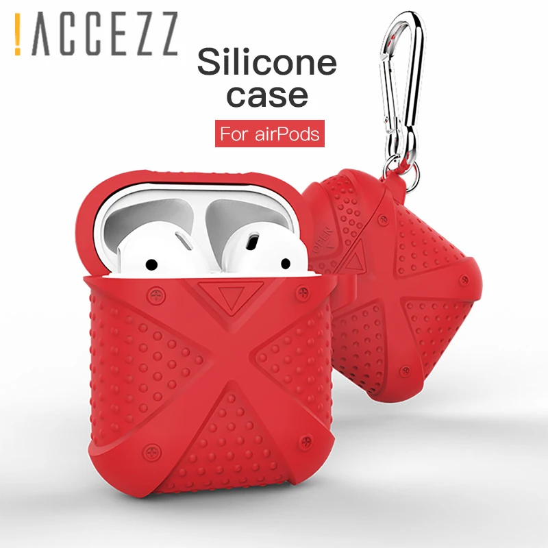 ! ACCEZZ Bluetooth беспроводной Чехол для наушников AirPod мягкий чехол Аксессуары Apple Airpods