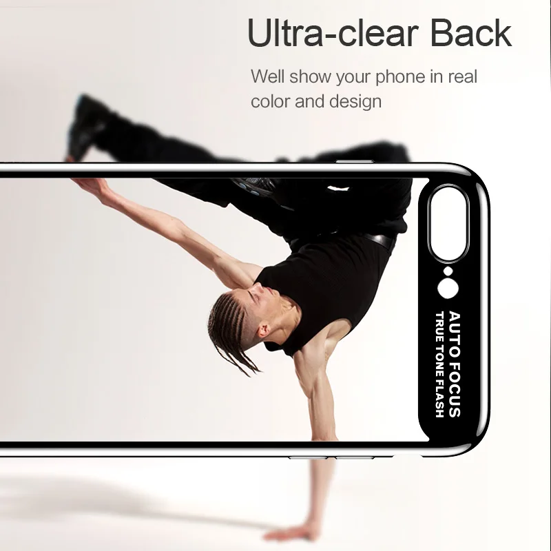 For iPhone 8 case USAMS Luxury phone transparent back plating edge protector shell for 7 plus cover |