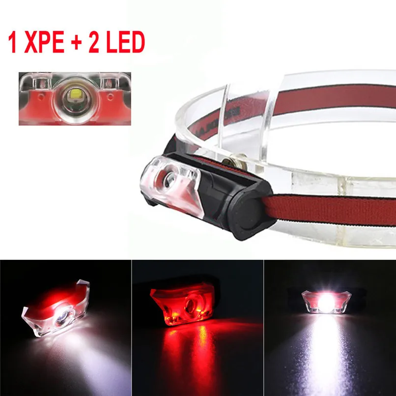 Мини Супер яркие фары XPE + 2 светодиодный 4 режима налобный фонарь лампа Применение