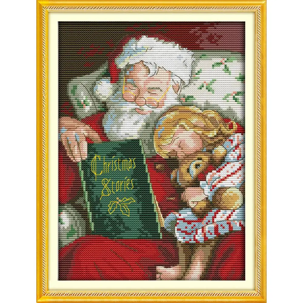 

Everlasting Love Christmas Story Ecological Cotton Chinese Cross Stitch Kits Counted Stamped 14CT 11CT New Year Sales Promotion