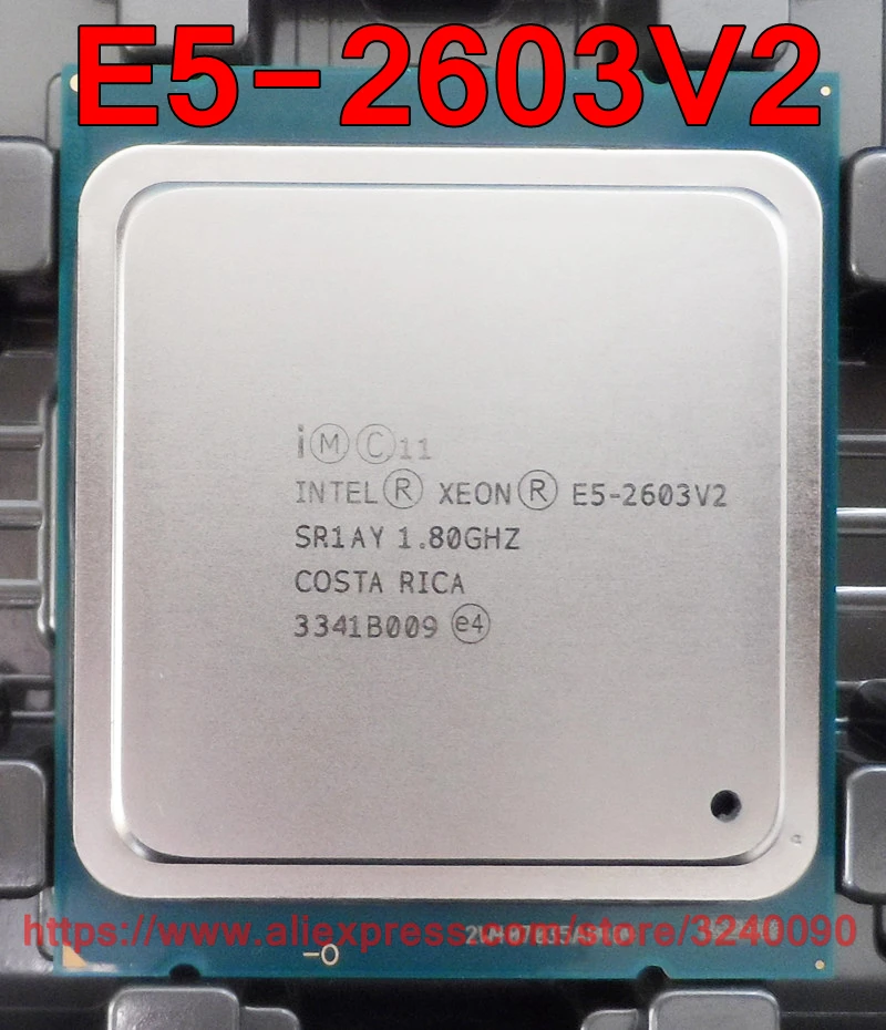 Процессор Intel ЦП Xeon E5 2603V2 1 80 ГГц 4 ядерный 10M LGA2011 Бесплатная доставка Быстрая 2603 V2