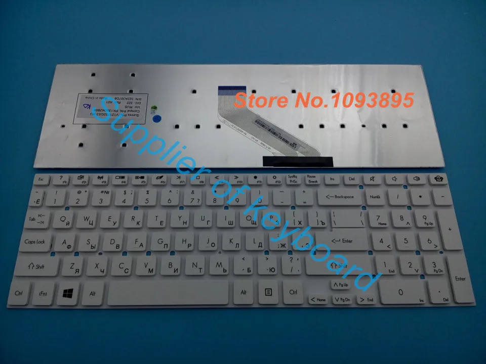 Оригинальная новая клавиатура с русской раскладкой для Acer Aspire V3 531 531G 551 551G белая