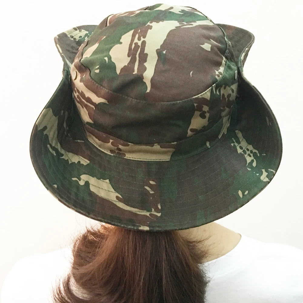 Quality Cotton Child 4-8 years Hunting Fishing Hat Boonie Tactical CS Jungle Camouflage Flanging Cap 2 Sizes | Спорт и развлечения