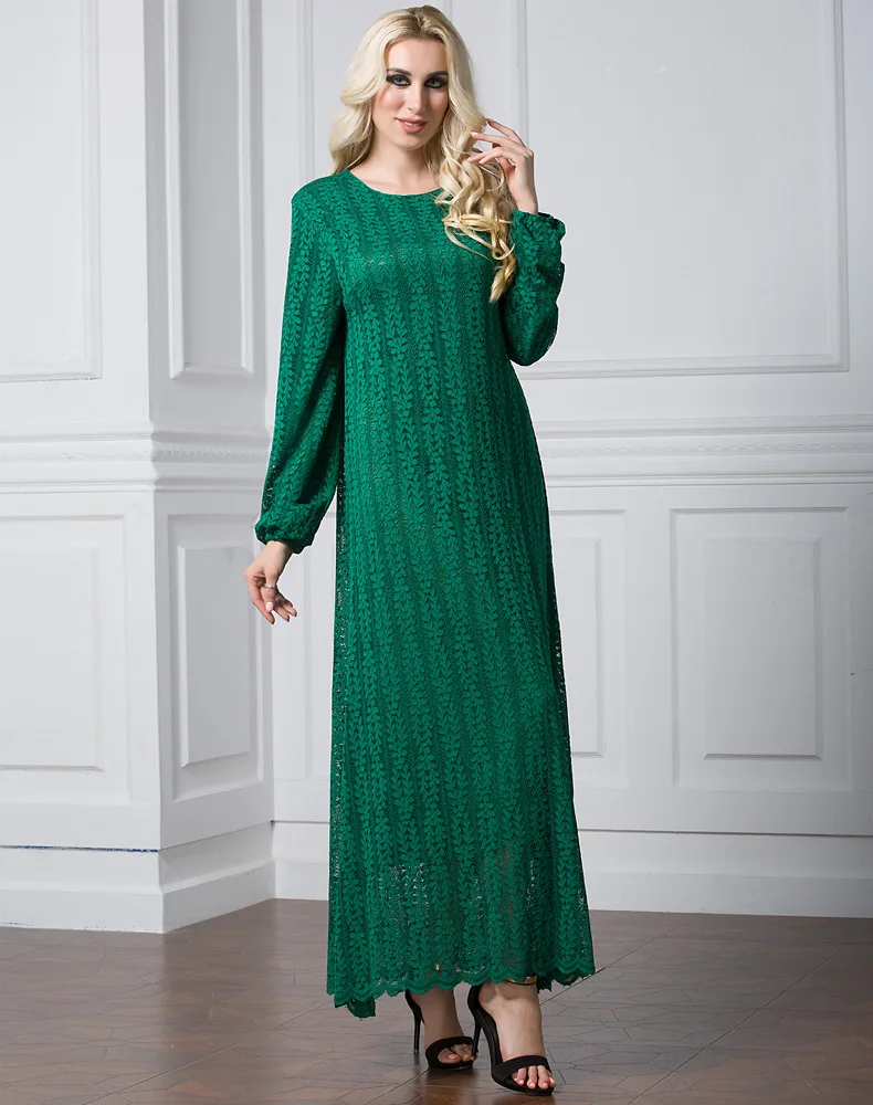 Платье Для Женщин мусульманок djellaba повседневное длинное платье большого размера