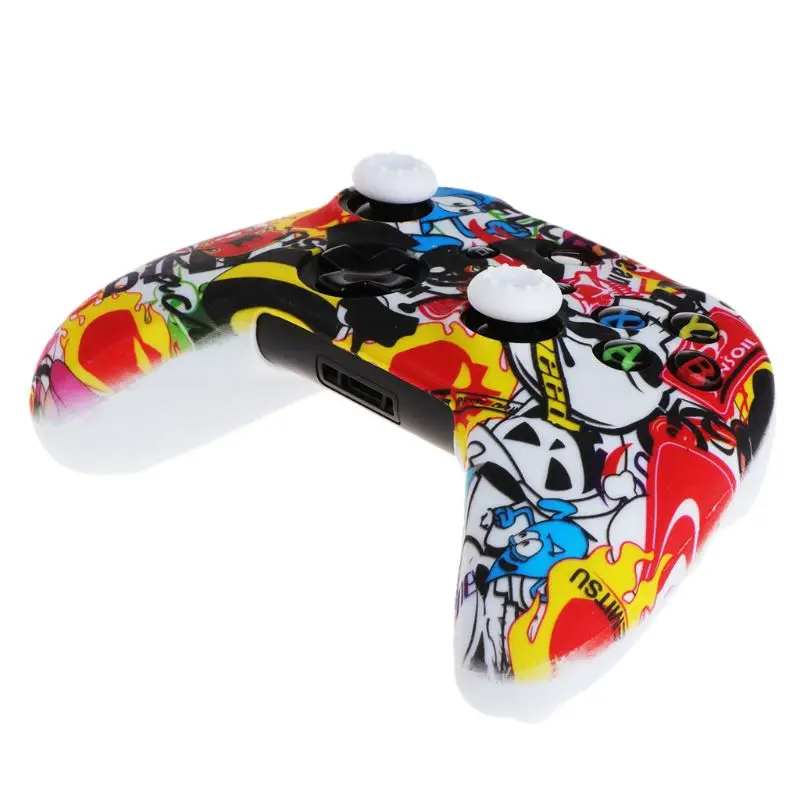 Популярный силиконовый защитный чехол для джойстика + 2 XBox One X S контроллер Прямая