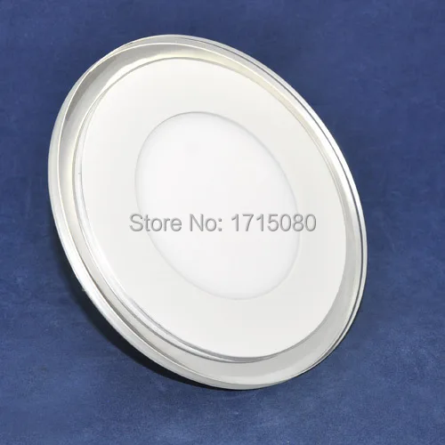 Акриловый двухцветный светодиодный панельный светильник круглая Встраиваемая