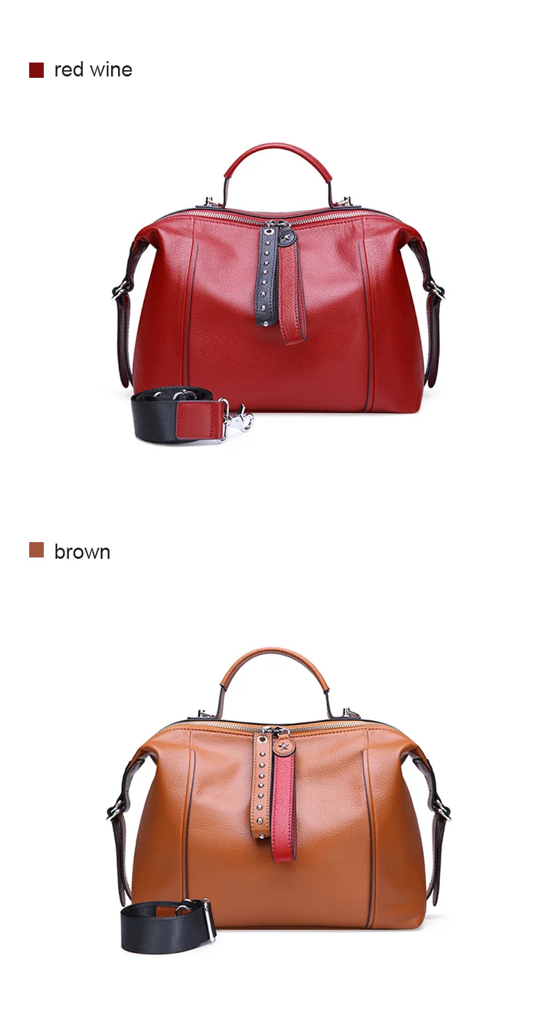New Luxury Women Bag Genuine Leather Ladies Handbag Leather Shoulder Messnger Bags Women Hobos Bag Fashion Female Bag