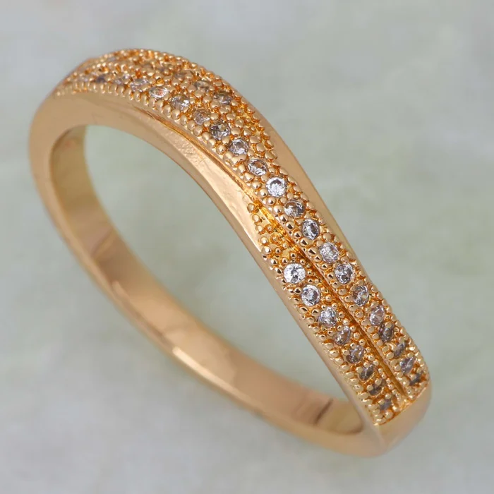 Оптовая продажа высокое качество белый циркон классические женские кольца