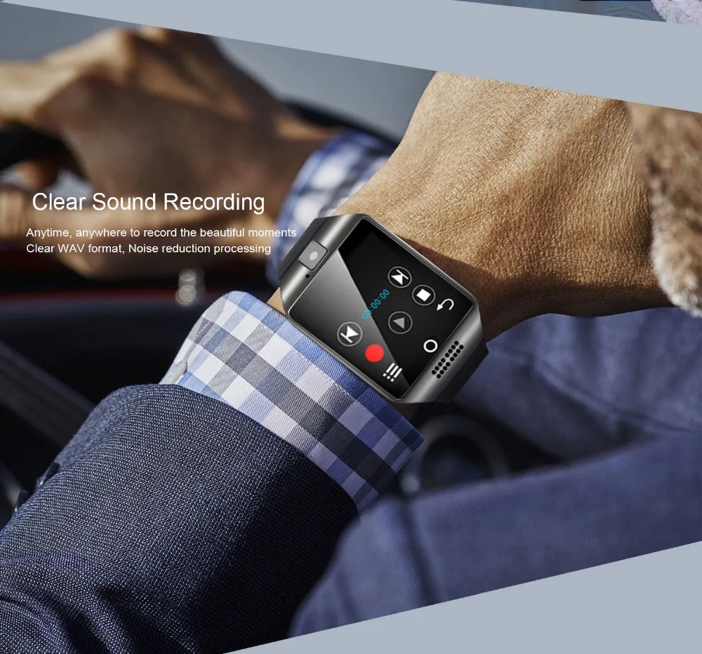 Q18 Reloj Смарт-часы с Sim и TF слот для карт нажмите сообщение Камера Bluetooth Подключение