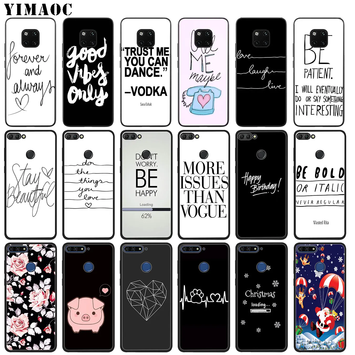Силиконовый чехол YIMAOC для Huawei Mate 30 20 10 Pro Lite Nova 5I 5t 5 3i 3 | Мобильные телефоны и