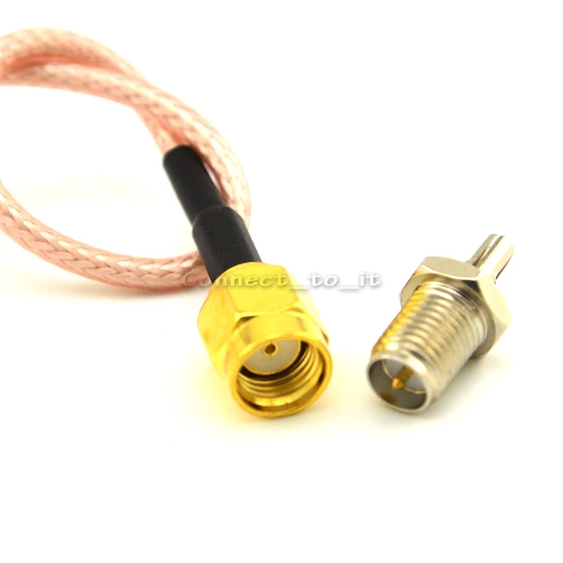 Разъем SMA типа папа и Мама RF адаптер удлинитель Джампер 15 см RG316 + мама К CRC9