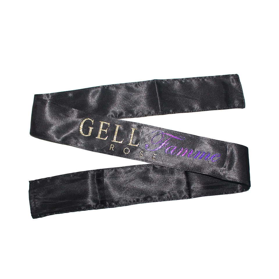 Золотые блестящие накладные волосы с логотипом на заказ накладная повязка