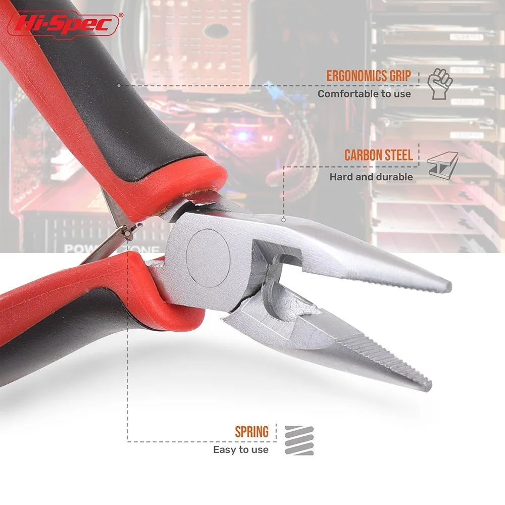 PL012-LN Hi-Spec из нержавеющей стали электрические кусачки для кабеля режущие боковые ножницы плоскогубцы кусачки мини диагональные плоскогубцы ручные инструменты - Цвет: PL012-LN