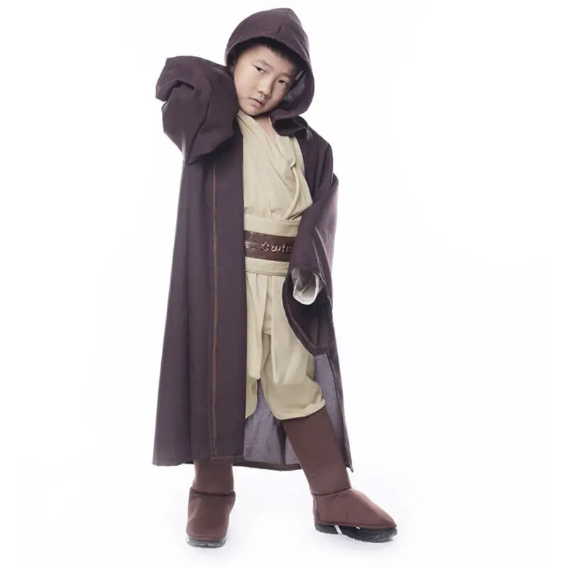 Звезда косплей Wa Jedi воин полный набор карнавальный костюм Оби Кеноби