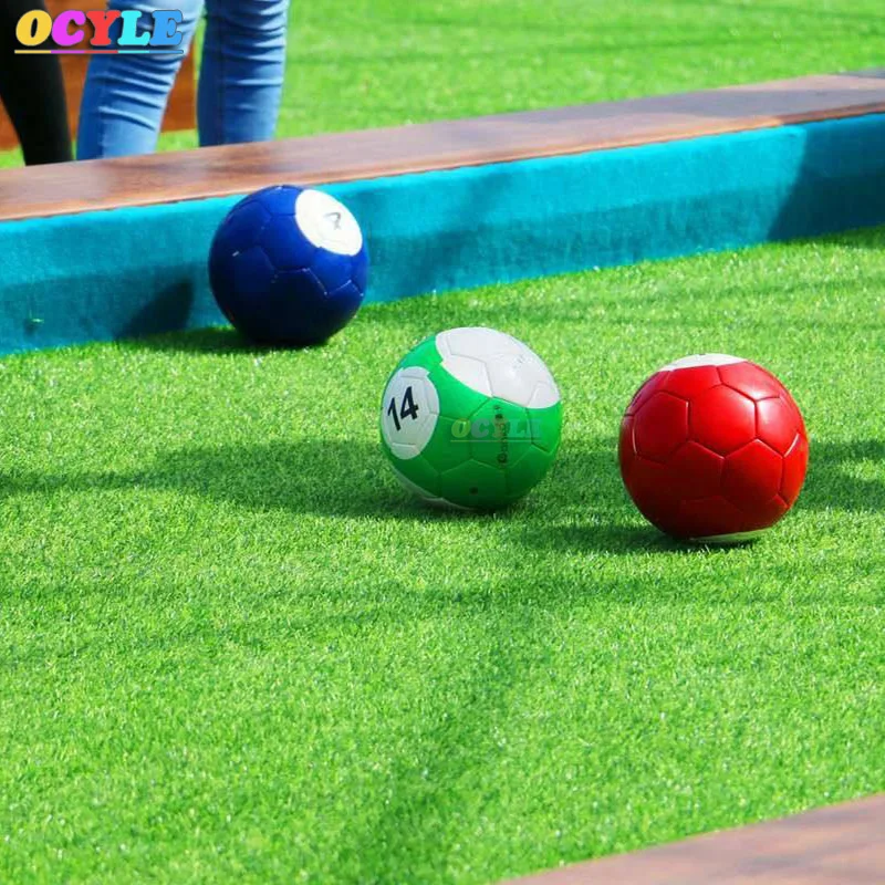 Free Shipping Giant Inflatable Snooker Soccer Ball in Snookball Game,Huge Billiards Ball(Air Pump+16 pcs Soccer Toy) Balls