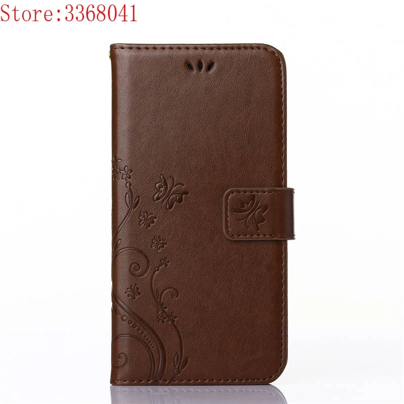 Coffee Флип-чехол для samsung Galaxy Core 2 Duos G355h SM-G355h G355h/ds SM-G355h/ds роскошный чехол с бабочкой кожаный чехол для телефона - Цвет: Coffee