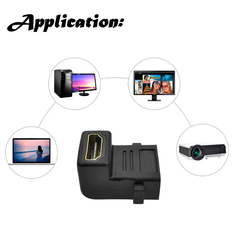 Advanced2017 новый компьютерный адаптер Micro HDMI Женский к угол 90 градусов настенная