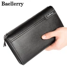 Мужской кошелек Baellerry, деловой кошелек из искусственной кожи высокого качества с отделением для карт и ремешком MWS172