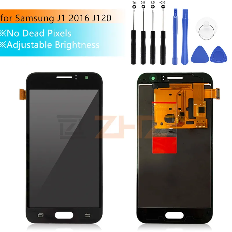 J120f lcd для SAMSUNG GALAXY J1 2016 LCD J120 J120M J120H дисплей с сенсорным экраном дигитайзер Samsung j120f