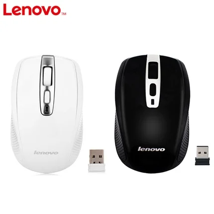 LENOVO N110 2 4 Ghz беспроводная мышь 1600 точек/дюйм USB приемник мыши для Windows10/8/7