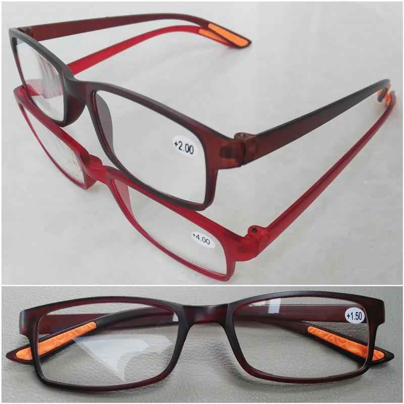 Очки для чтения женщины и мужчины унисекс кадр красно коричневый черный lucency