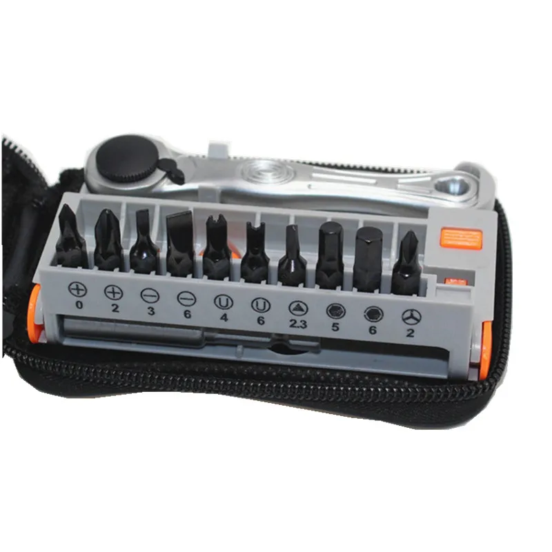 12 шт. метрический портативный Быстрый трещотка Отвертка гаечный ключ набор