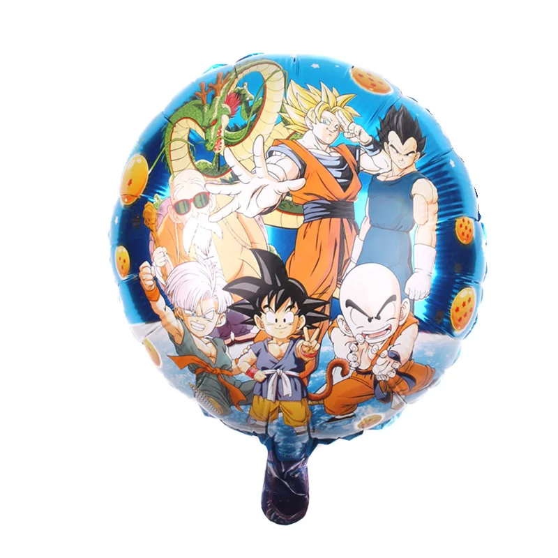 18 дюймов Double Side Dragon Ball Фольга шары мальчик День рождения Супер шар Декор поставки Air Globos детский подарок 45 см* 45 см