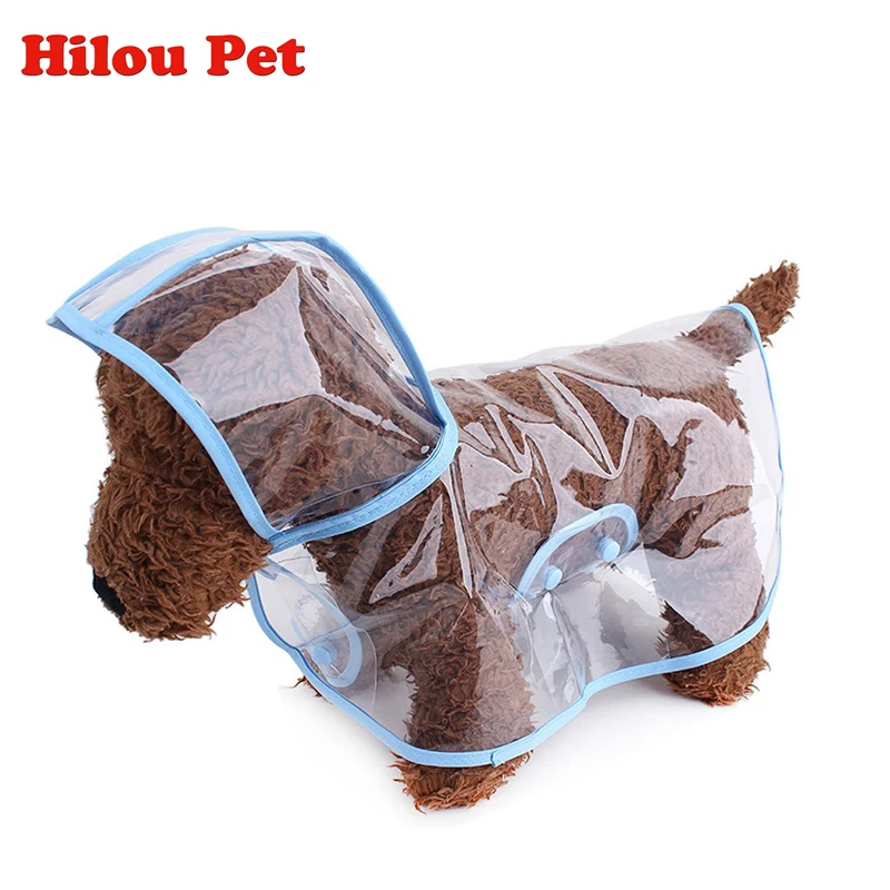 Дождевая Одежда для собак прозрачный плащ легкая одежда водонепроницаемая Мода