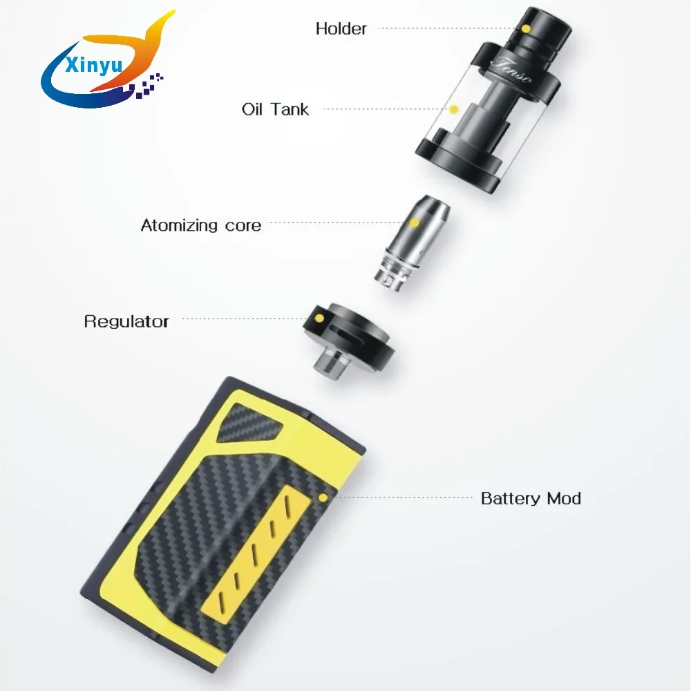 Новинка 2018 электронная сигарета TC 80W коробка мод комплект Vape ручка 2000mAh 2 мл