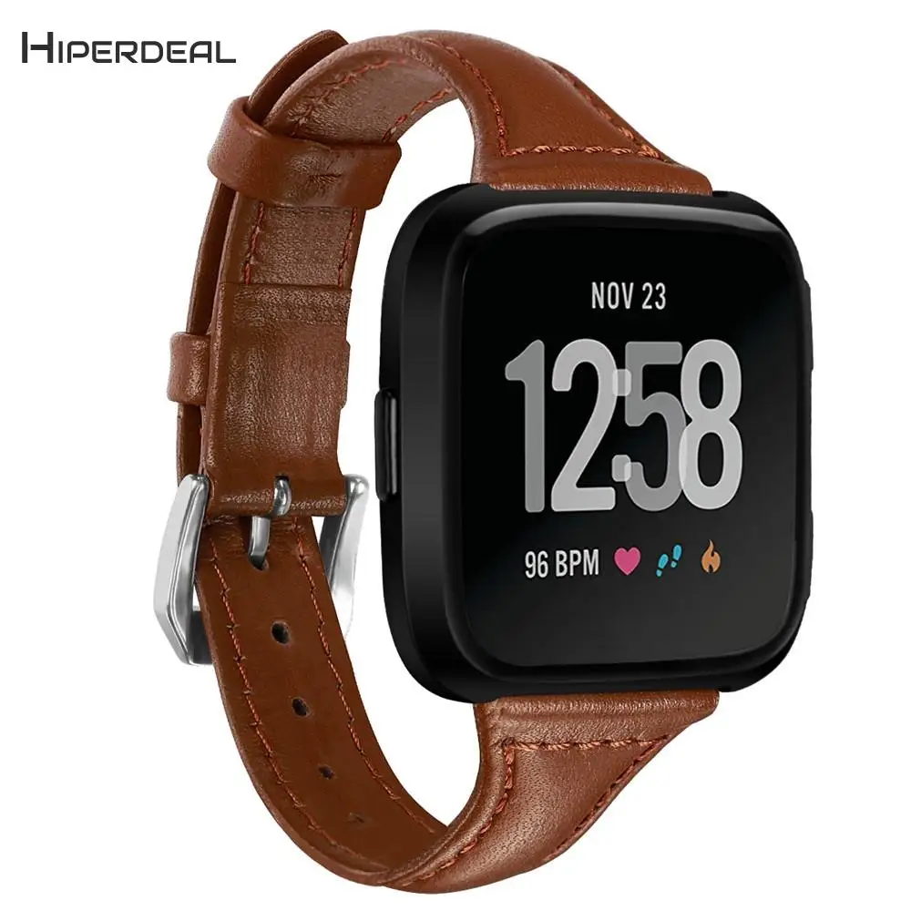 HIPERDEAL ремешки для Fitbit Versa роскошные кожаные сменные браслеты аксессуары умные