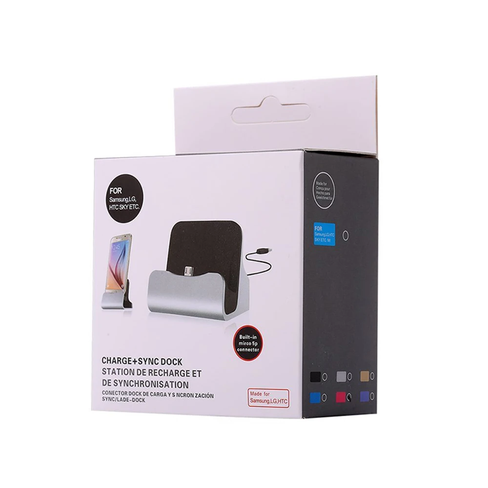Настольное микро usb Зарядное устройство Док станция зарядное для huawei honor p8 p9 p10 p6 p7