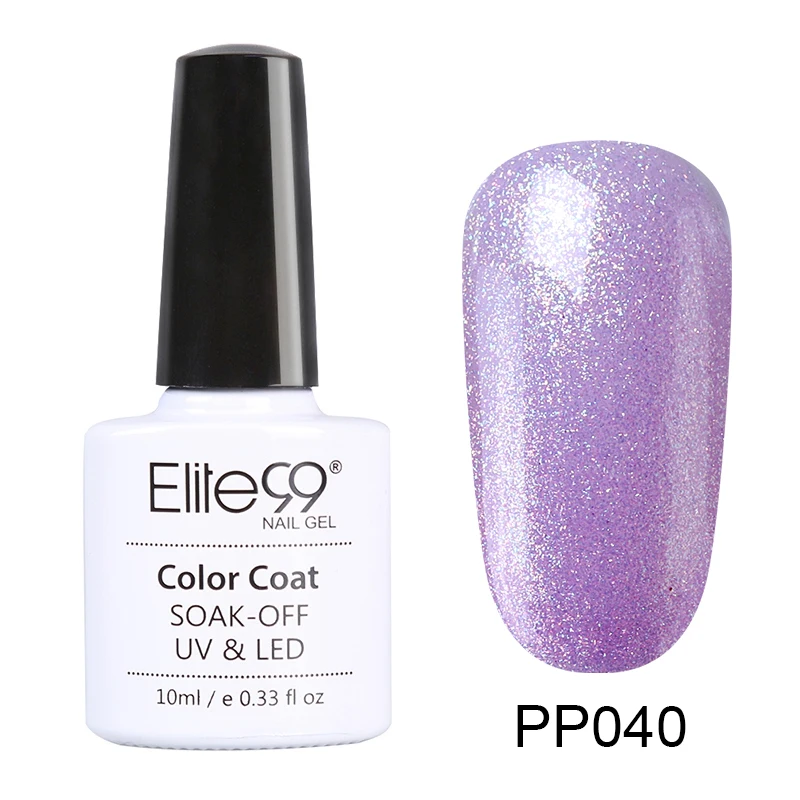 PP040 Elite99 фиолетовый цвет 10 мл Гель-лак замачиваемый УФ Гель-лак для ногтей для маникюра долговечный Гель-лак для ногтей - Цвет: PP040