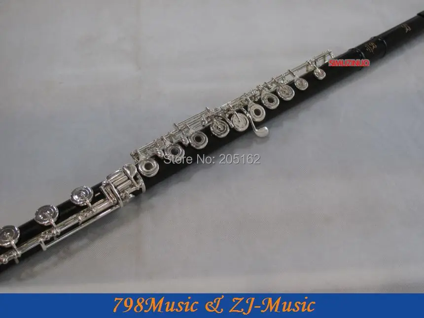 Профессиональное Африканское черное дерево гренадилла флейта B ноги открытое