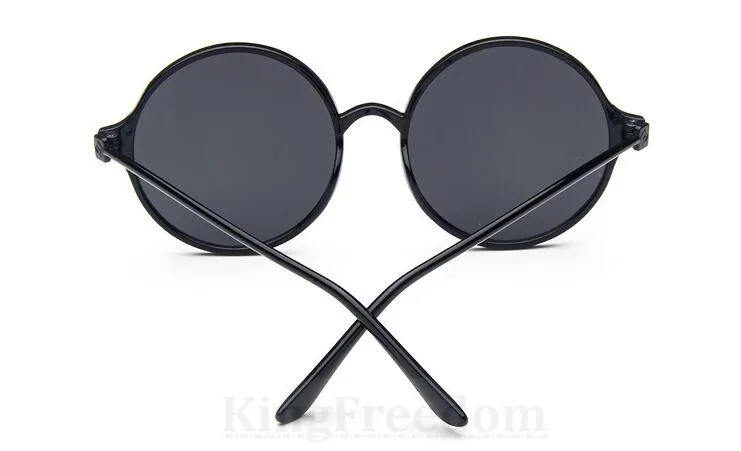 Винтажные Круглые Солнцезащитные очки 80 х годов 55 мм черная оправа для очков