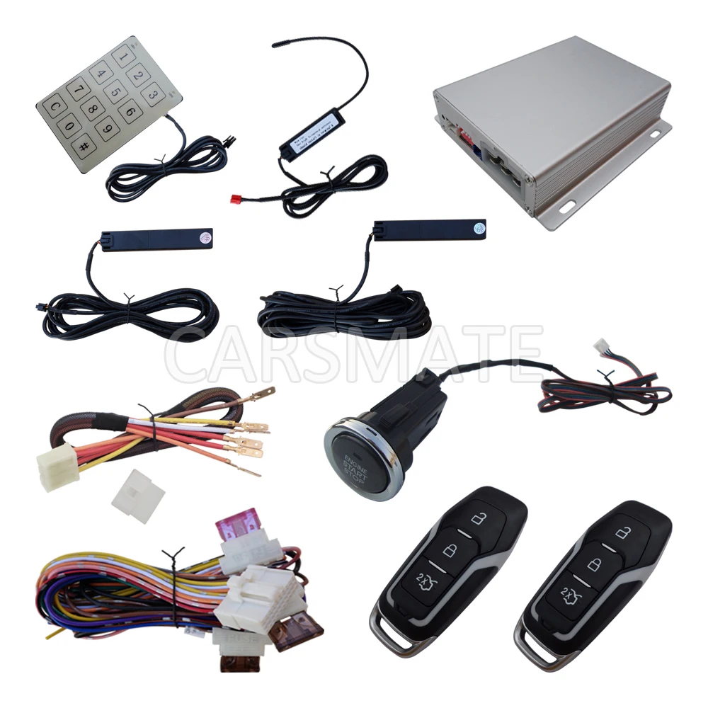 Универсальная автомобильная сигнализация PKE длинный кнопочный двигатель