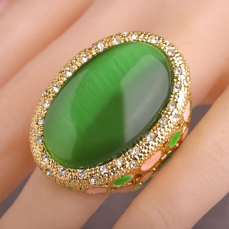 Женский ювелирный набор Blucome из сережек и колец золотого цвета с французскими