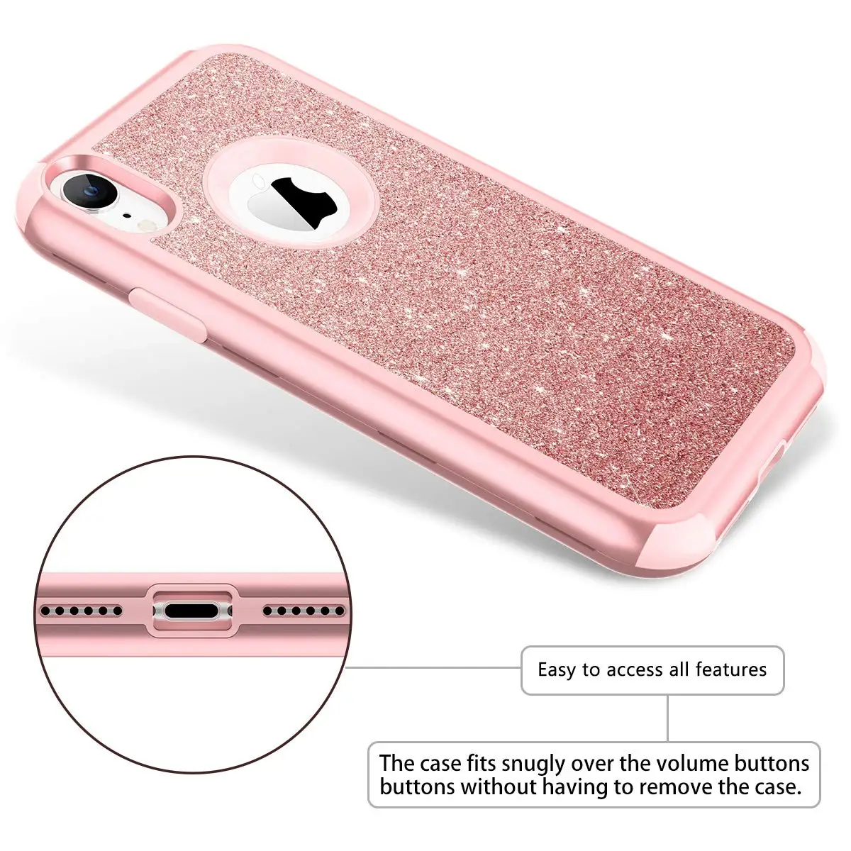 Противоударный защитный чехол для iPhone 8 Plus XR Xs Max X 6 7 роскошный блестящий из