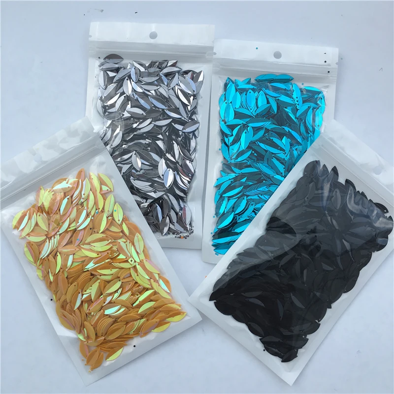 1000 шт 6*14 мм Кубок овальной в сложенном виде блестки Лошадь Глаза Форма Свободные