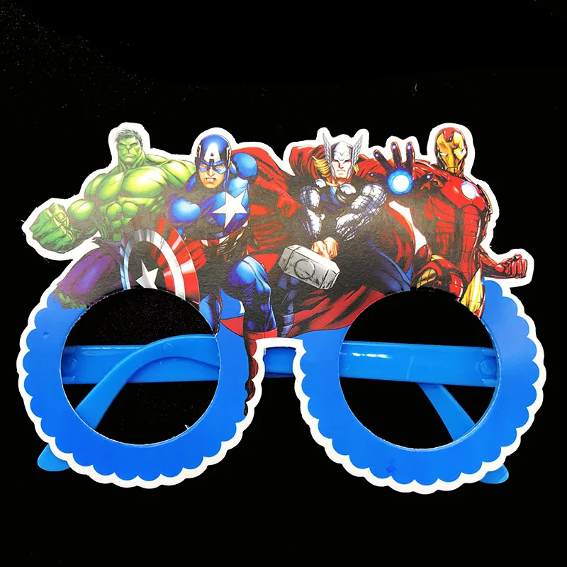 Avengers 10 шт./лот детская очки рисунок «Hello Kitty» тематическая вечеринка на день рождения украшения рисунок «Hello Kitty» маски для лица Рисунок «Hello Kitty» пластиковые маски - Цвет: Avengers