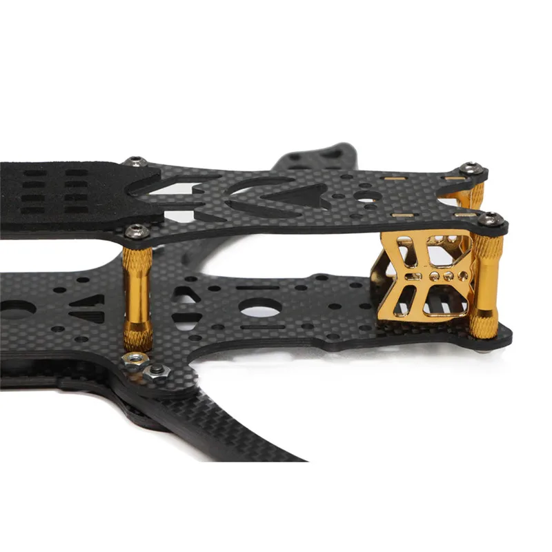 FLYWOO Mr.Croc FPV Фристайл углеродное волокно 225 мм 5 дюймов Arm-Gloden Racing Drone Frame Kit для RC