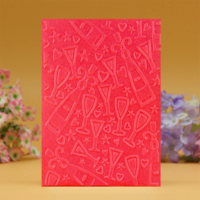 DIY Скрапбукинг чашка бутылки тиснение файл шаблоны фото карты делая пластиковый