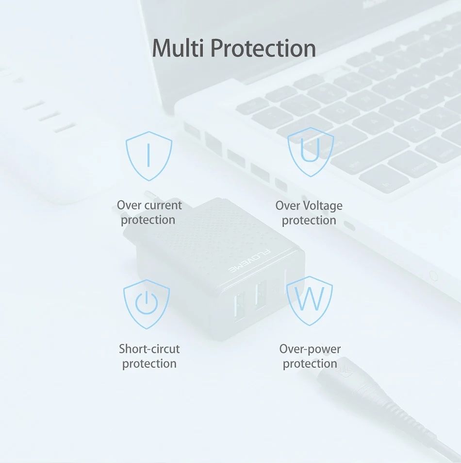 FLOVEME Dual USB Зарядное устройство 2.4A быстрой зарядки адаптер ЕС Plug Путешествие стены Зарядное устройство s для Xiaomi зарядные устройства для телефонов зарядка для айфона зарядка зарядное устройство для телефона