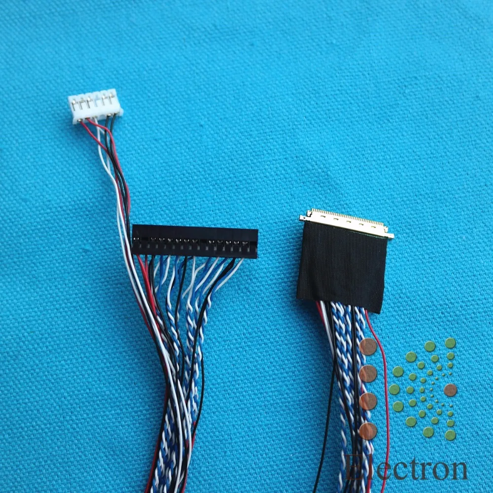 Кабель LVDS двойной 40-контактный 0 5 мм для фиксации ЖК-экрана светодиодный 2 шт. |