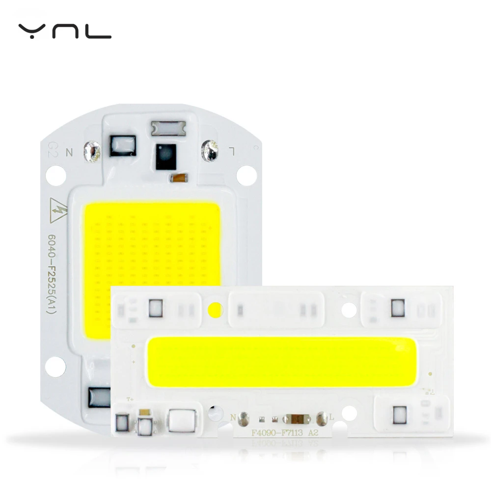 6 шт. светодиодный COB светильник 20 W 30 50 70 100 YXT лампы Вход IP65 220 V DIY умная ИС
