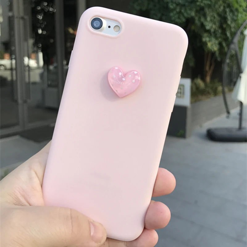 3D милый супер розовый мягкий чехол для телефона iphone 5 5S 6 6s 7 8 plus X Samsung galaxy S6 S7 edge S8 S9