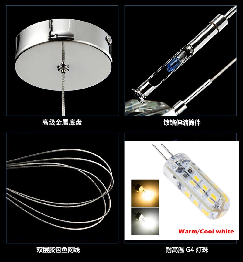 1 шт. Кухня хрусталь подвеска светлая столовая бар вход крыльцо огни Современный