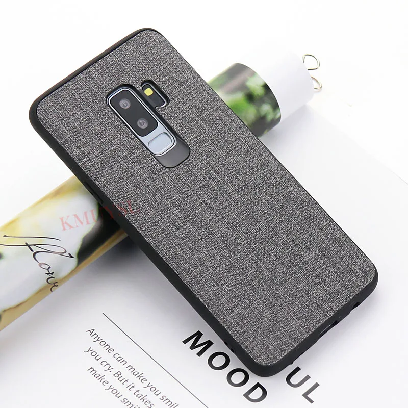 Gray Роскошный тканевый чехол для samsung S10 S9 S8 Plus Galaxy A9 A8 A7 A6 J4 J6 плюс J8 J3 J5 J7 S7 Edge Note 9 8 A9S A6S крышка - Цвет: Gray