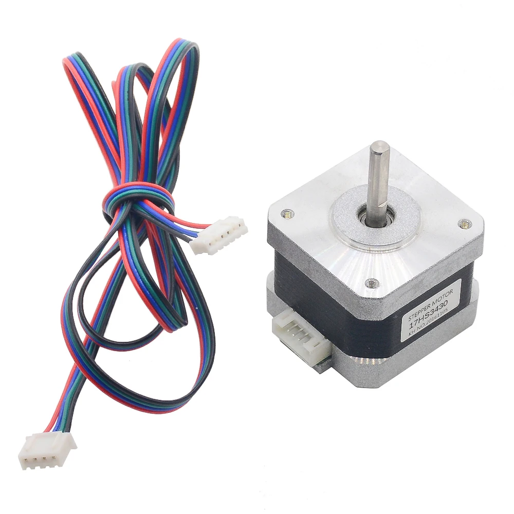 Шаговый электродвигатель 17HS3430 4 lead Nema17 42 motor Nema 17 Motor 42bygh CNC 0.4A для лазерного 3D
